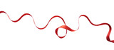 Fototapeta  - Wavy red ribbon for decoration and design element