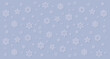 Various snowflakes on a blue background - digital illustration.