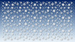 Various snowflakes on a gradient background - digital illustration.