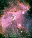 Fototapeta Kosmos - Hubble image of the galaxy of the Small Magellanic Cloud Nebula. Elements of this image furnished by NASA.