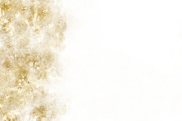 Wall Mural - golden abstract background with glitter