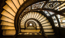 The Rookery Staircase In Chicago Illinois