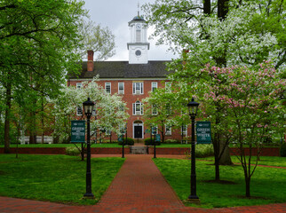 Ohio University in the spring