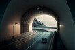 © NelsonCharette Media - Highway under a bridge, between a tunnelGenerative ai