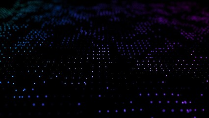 Data transfer visualization. Metaverse concept. Web 3 connection. Futuristic background. 