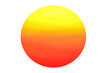 Big sun isolated on transparent background png file