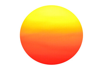 big sun isolated on transparent background png file