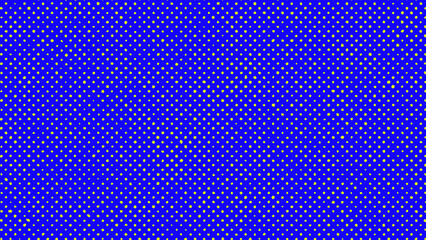 Wall Mural - Led screen. Pixel textured display. Digital blue background with yellow dots. Lcd monitor. Color electronic diode effect. Television videowall. Projector grid template. wallpaper,  head for website