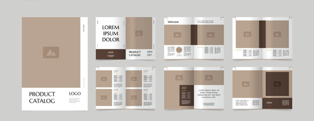 Wall Mural - modern a4 product catalog design template