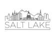 Salt Lake City Minimal Skyline Design