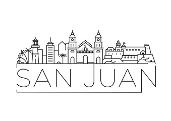 San Juan City Minimal Skyline Design