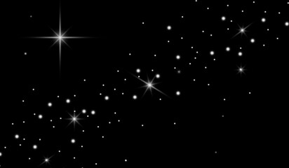 Wall Mural - abstract twinkle star in dark space