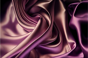 Wall Mural - 12-12-2022 Riga, Latvia a purple silk fabric with a very large amount of folds and folds on it's surface. Generative AI