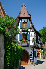 Canvas Print - Fachwerkhaus in Kaysersberg