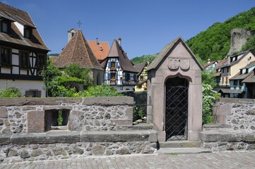 Canvas Print - Brücke in Kaysersberg