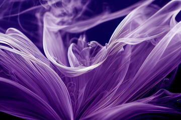 Wall Mural - smoke art design, generative ai illustration