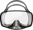 © PikePicture - water diving mask cartoon. water diving mask sign. isolated symbol vector illustration