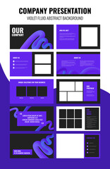 Wall Mural - set of modern powerpoint presentation template. presentation design, portfolio vector templates with