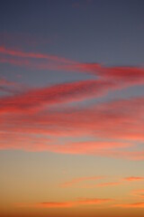 Wall Mural - red sunset sky