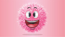 Beautiful Face Smiling Cartoon Sponge Character