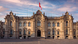 Fototapeta Nowy Jork - Government Palace, Residence of the President of Peru, known as House of Pizarro, Lima, Peru