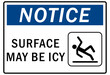 © Pog - Ice and snow warning sign and labels