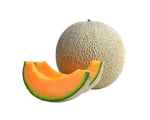 Wall Mural -   ripe melon on transparent png