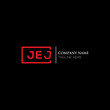 JEJ letter logo design on black background. JEJ creative initials letter logo concept. JEJ letter design. JEJ letter design on white background. JEJ logo vector.
