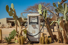 Old Petrol Station In Solitaire, Namib-Naukluft National Park; Namibia