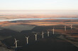 © Designpics - Several windmill turbines in a landscape near the Columbia River outside Kennewick, Washington.; Kennewick, Washington