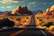 Arizona's beautiful section of Route 66 Generative AI