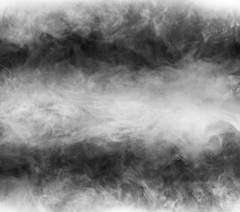 Wall Mural - Abstract smoke texture over black. Fog in the darkness.