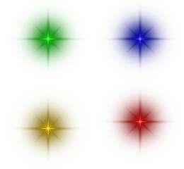 Wall Mural - light for christmas tree star