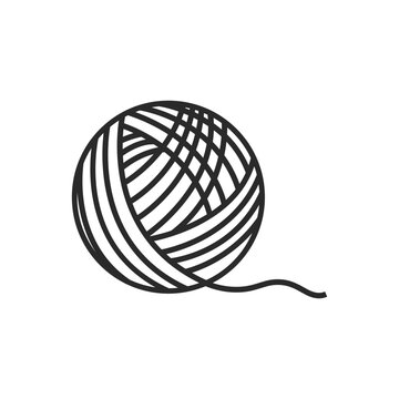 Yarn ball illustration