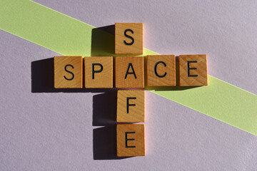 Wall Mural - Safe Space, phrase as banner headline