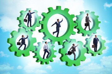 Wall Mural - Business people in teamwork concept