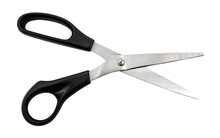 Stationery Office Scissors On A White Background. Scissors Isolate