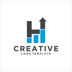 Poster - Letter H Business Logo Design Template