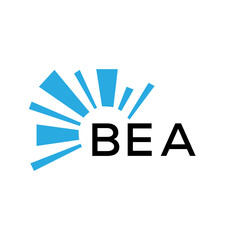 BEA letter logo. BEA blue image on white background and black letter. BEA technology  Monogram logo design for entrepreneur and business. BEA best icon.
