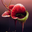 very hungry and dangerous carnivorous plant, created with Generative AI
