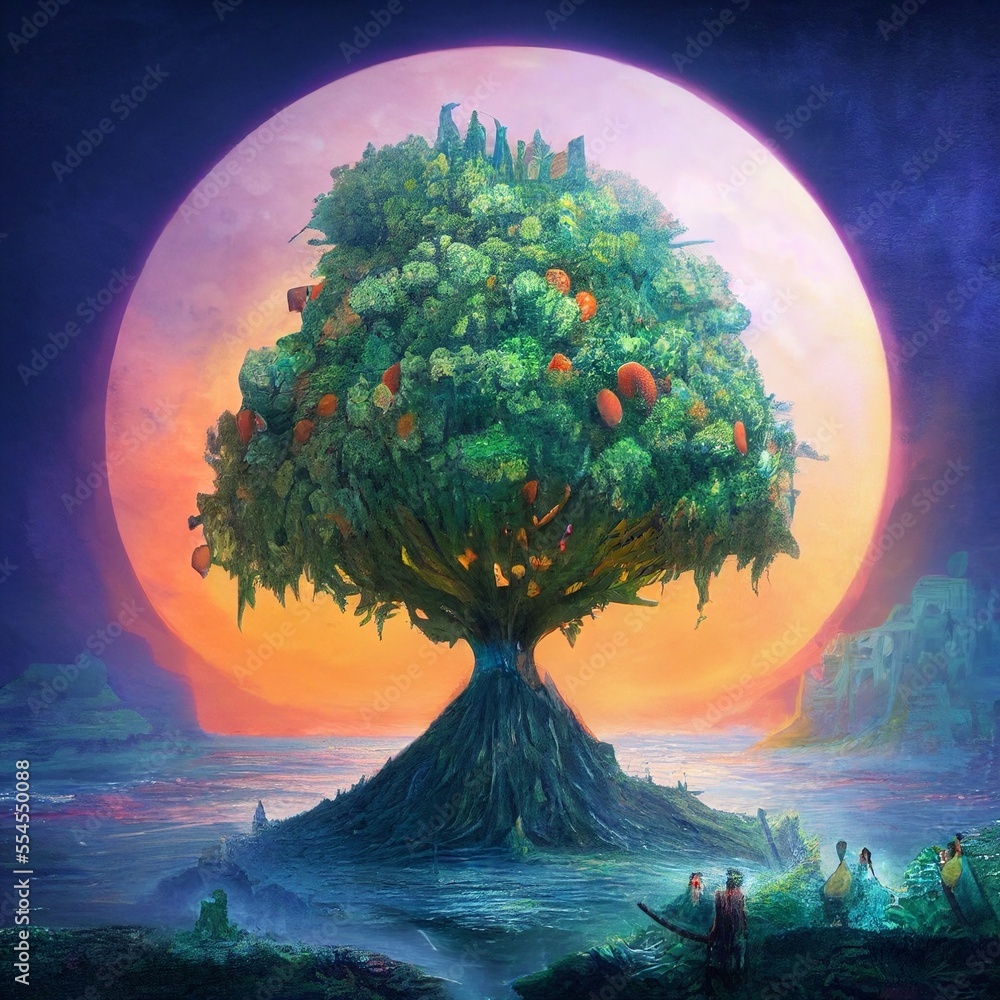 Wonderful Nature Landscape Background Stock Illustration Adobe Stock