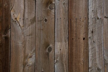 Wall of natural wood planks background and space