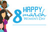 International Women's Day. Women of different ages, nationalities and religions come together
