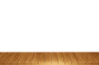 © GradPlanet - Wooden table, wood table top front view 3d render isolated