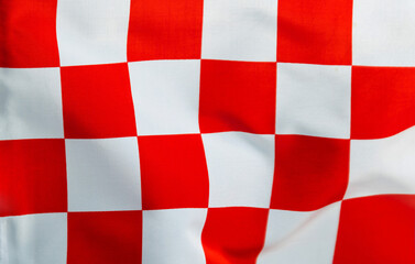 Background of red checkered flag