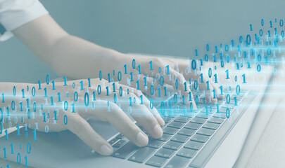 zero one background in the hands of developers is a global representation of binaries, networks, and