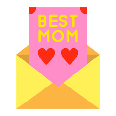 Greeting Card Flat Icon