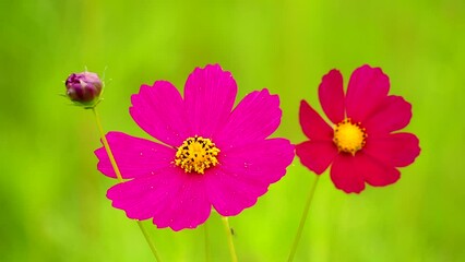 Wall Mural - Beautiful cosmos  flower in the field, outdoor  Chiangmai Thailand