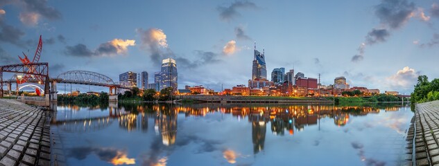 Nashville, Tenessee, USA on the Cumberland River