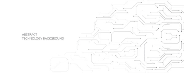 grey white abstract technology background, hi tech digital connect, communication, high technology c